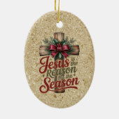Jezus Reden Seizoen Ornament (Achterkant)