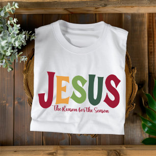 Jezus Reden voor het Christelijke kerstfeest. T-shirt