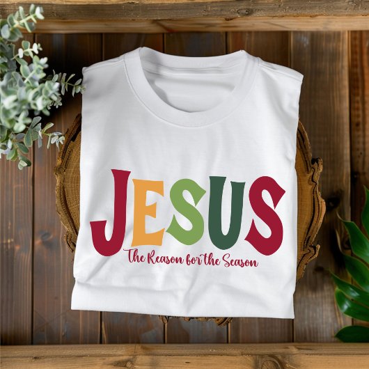 Jezus Reden voor het Christelijke kerstfeest. T-shirt