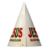 Jezus Reden voor seizoen Feesthoedjes (Achterkant)