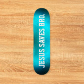 Jezus redt Bro. Abstract Blue Haze Skateboard