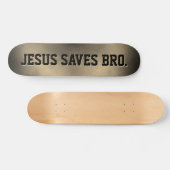 Jezus redt Bro. Abstract Gold Haze Skateboard (Horizontaal)