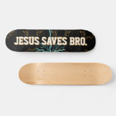 Jezus redt Bro. Abstract Red Blood Skateboard (Horizontaal)