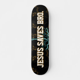 Jezus redt Bro. Abstract Red Blood Skateboard