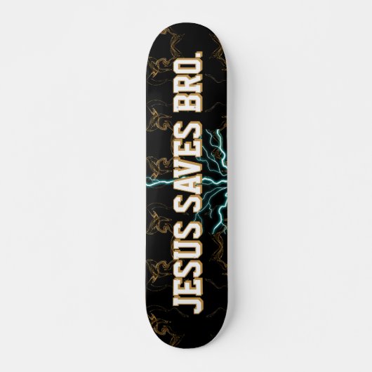 Jezus redt Bro. Abstract Red Blood Skateboard (Voorkant)