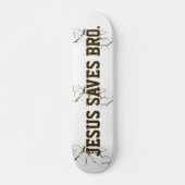 Jezus redt Bro. Abstracte Peeling Paint Skateboard (Voorkant)
