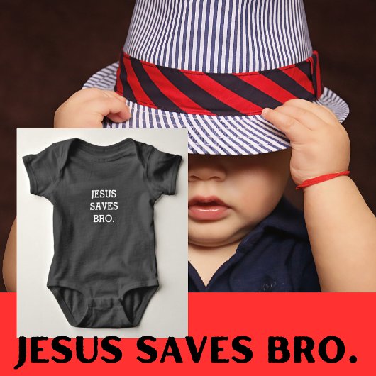 Jezus redt Bro. Black Romper