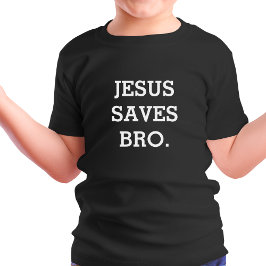 Jezus redt Bro. Black T-shirt