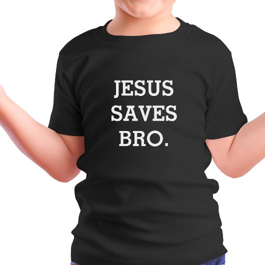 Jezus redt Bro. Black T-shirt