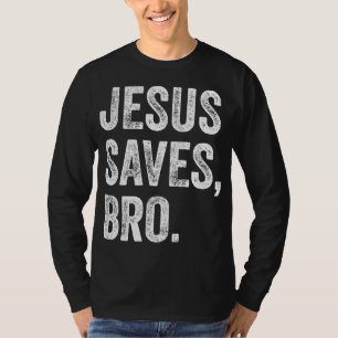 Jezus redt Bro Christelijke Mannen Kinder meisjes T-shirt