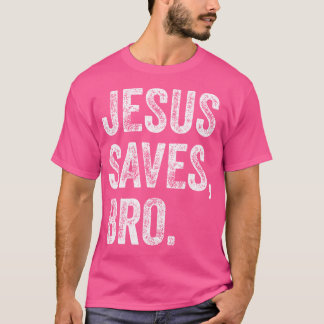 Jezus redt Bro Christelijke Mannen Kinder meisjes T-shirt