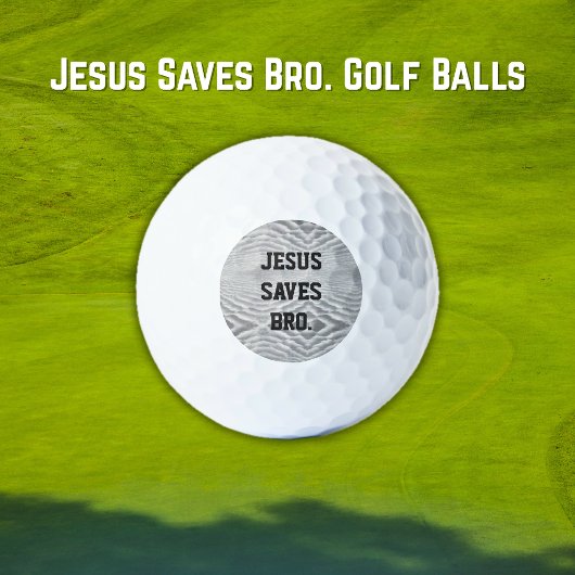 Jezus redt Bro. Golfballen