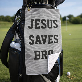 Jezus redt Bro. Golfhanddoek