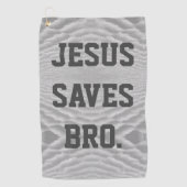 Jezus redt Bro. Golfhanddoek (Voorkant)