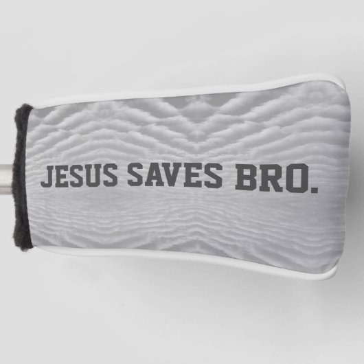 Jezus redt Bro. Golfheadcover (Voorkant)