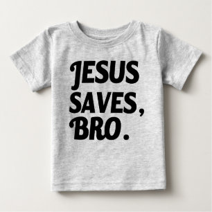 Jezus redt, Bro grappig baby shirt