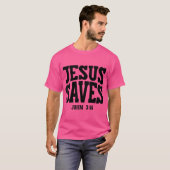 Jezus redt Christelijk evangelieontwerp T-shirt (Voorkant volledig)