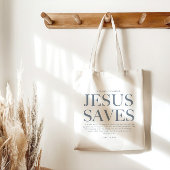 Jezus redt | Christelijke esthetische unisex Bord  Tote Bag