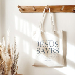 Jezus redt | Christelijke esthetische unisex Bord  Tote Bag