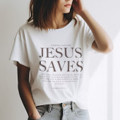 Jezus redt | Christelijke esthetische unisex kledi T-shirt
