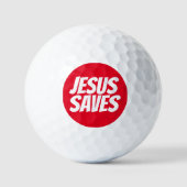 Jezus redt Christelijke Golf Balls Golfballen (Voorkant)