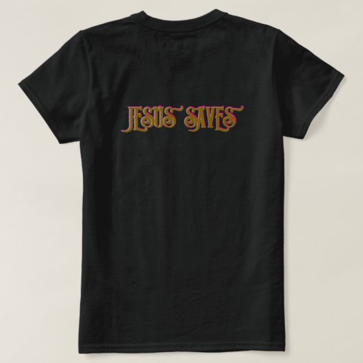 ‘JEZUS REDT’ Christelijke quote T-shirt (Design achterkant)