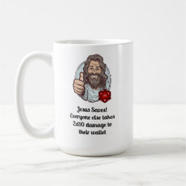 Jezus redt D&D! Koffiemok