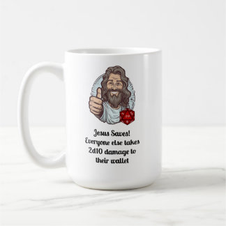Jezus redt D&D! Koffiemok