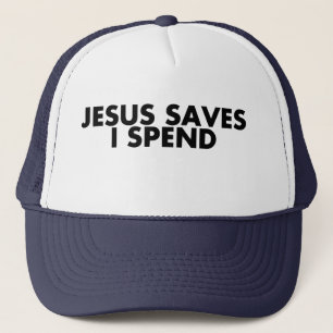 Jezus redt dat ik God zegene T-Shirt spenk Trucker Pet