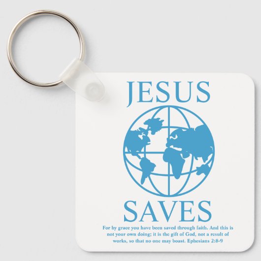 Jezus redt de jaren 90 sleutelhanger (Voorkant)