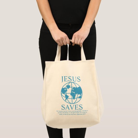 Jezus redt de jaren 90 tote bag (Voorkant (product))