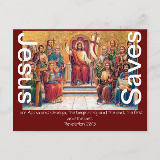 Jezus redt Faith Blessing Love Peace Lamb Briefkaart