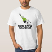 Jezus redt football t-shirt (Voorkant)