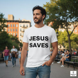 Jezus redt het Christelijke geloof T-shirt