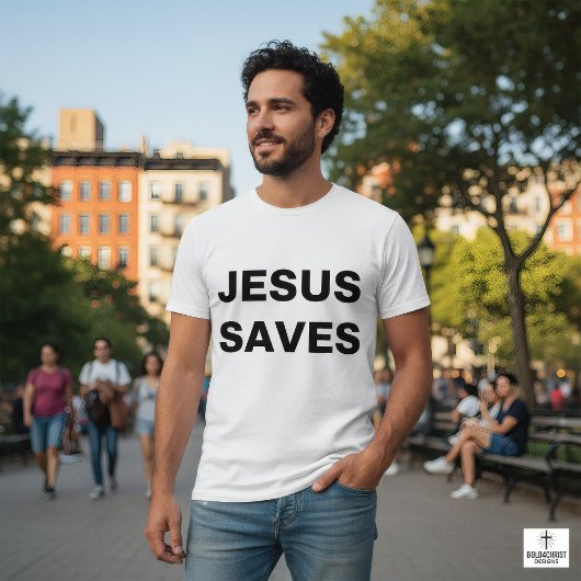 Jezus redt het Christelijke geloof T-shirt