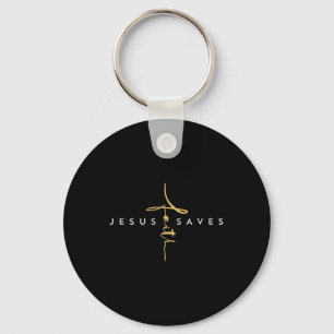 Jezus redt het geloof Kruis Christus Religieus Jez Sleutelhanger