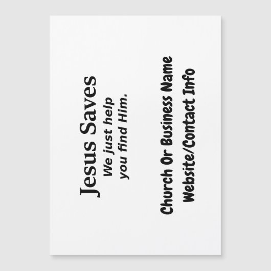 Jezus redt het, we helpen je hem te vinden (Voorkant)