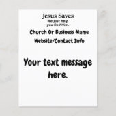 Jezus redt het, we helpen je hem te vinden flyer (Voorkant)