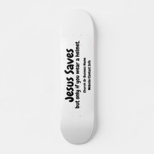 Jezus redt het, we helpen je hem te vinden persoonlijk skateboard