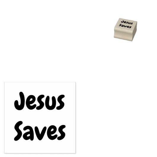 Jezus redt het, we helpen je hem te vinden rubberstempel (Gestempeld)