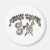 Jezus redt het woord verspreiden magneet (Voorkant)