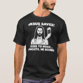 Jezus redt Hockey Shirt Funny Katholieke Christeli (Voorkant)