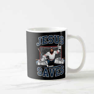 Jezus Redt Hockey Speler Team God Hockey Liefhebbe Koffiemok