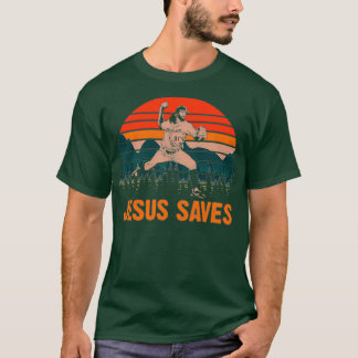 Jezus redt honkbal Jezus T-shirt