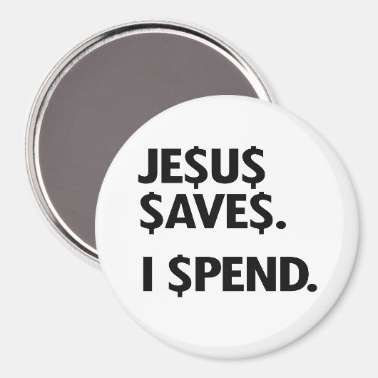 JEZUS REDT - IK BESTEED MAGNEET (Voorkant / Achterkant)