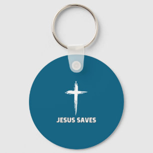 Jezus redt klein kruis enorm geloof 3 christus sleutelhanger