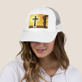 Jezus redt kruisbeeld trucker pet (In situ)