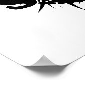 Jezus redt met kruis en doornenkroon poster (Hoek)