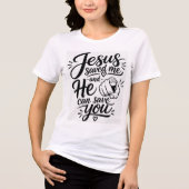 Jezus Redt Tri-Blend Shirt (Voorkant)
