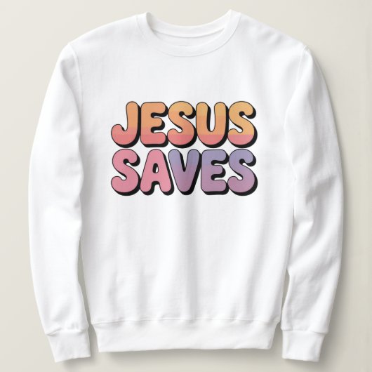 Jezus redt trui (Design voorkant)